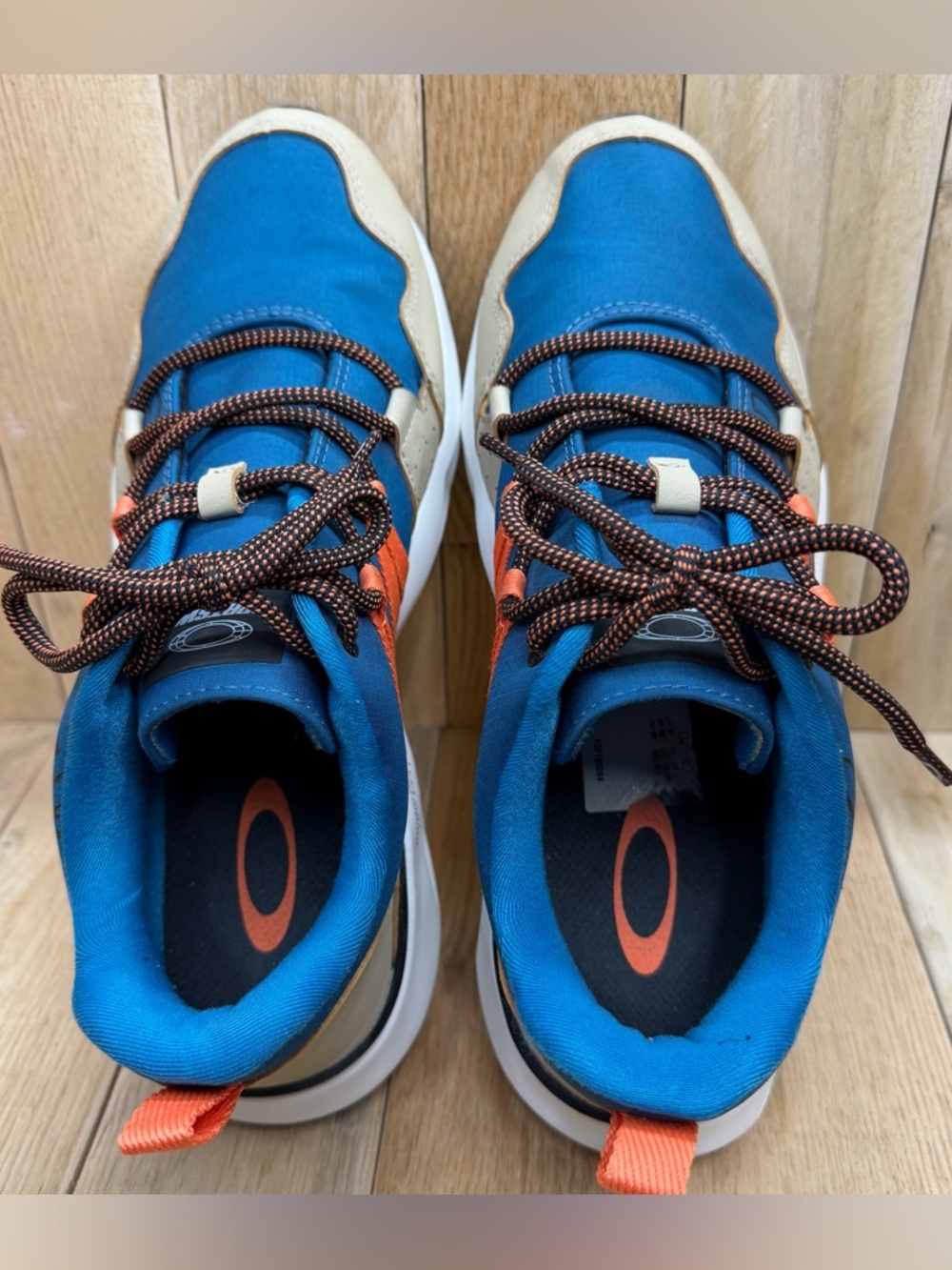 OAKLEY MADIC Blue/Orange/Tan Ripstop & Rubber Sole Hiking Tactical Shoes Size 10 - Picture 5 of 13